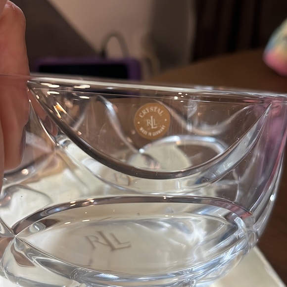 Ralph Lauren Royalton Crystal Bowl 6” - Picture 4 of 7